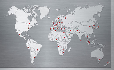 Weltkarte © pixeljack