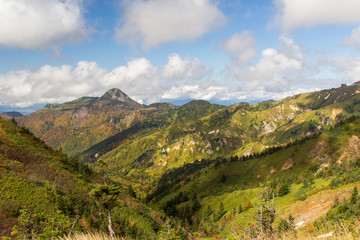 Naklejka premium 志賀高原の紅葉／長野県山ノ内町