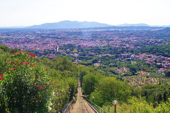 Aerial view of Montecatini Terme, Tuscany, Italy