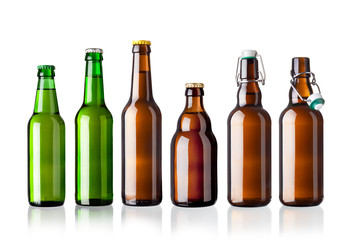 various beer bottles 
