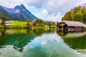 Fototapeta na wymiar Lake is a fabulous beauty in Bavaria