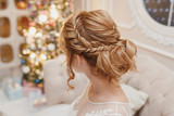 Wedding hairstyle rear view
