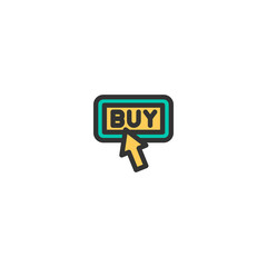Buy icon design. e-commerce icon vector design