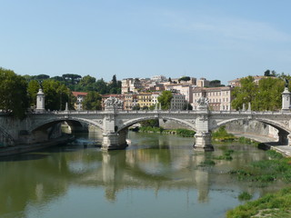 Fototapeta na wymiar Ponte Sant'Angelo, Rome