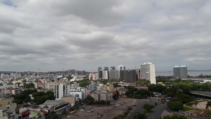 city of Porto Alegre panoramic view, state of Rio Grande do Sul, Brazil
