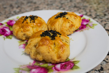 pastry, cake, poach