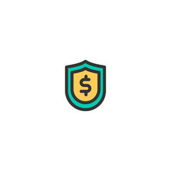 Shield icon design. e-commerce icon vector design