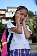 Stressed Young Diverse Person