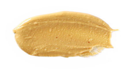 Peanut butter isolated on white background, isolated on white background