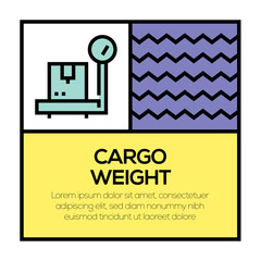 CARGO WEIGHT ICON CONCEPT