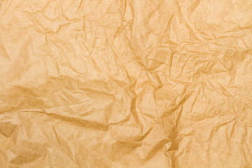 Textura de papel kraft arrugado marrón