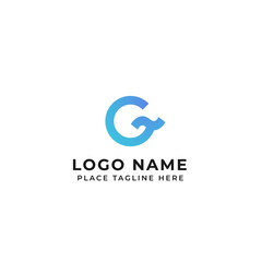 G letter logo design ocean wave concept. circle with tilde symbol vector icon illustration