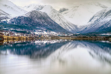 End of Fjord Andalsnes Norway