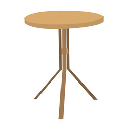 round brown table