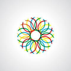 Modern mandala design vector image