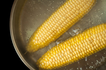 Authentic organic food. Corn Italian delishes