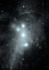 galaxy in a free space