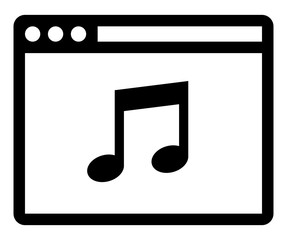 Web music player icon