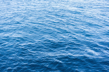 Calm blue sea water surface