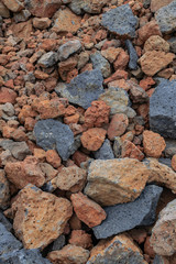 Colorful volcanic rocks texture