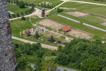 Top view of the site for the knight tournaments