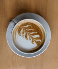 Coffee mug with flower