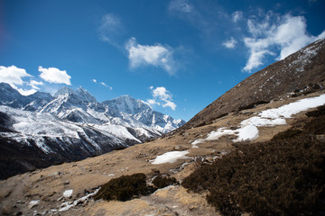 Fototapeta na wymiar エベレスト街道 ヒマラヤ山脈 Himalaya Nepal