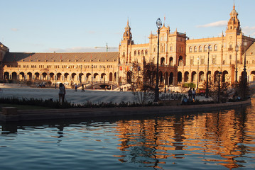Fototapeta premium PLAZA DE ESPAÑA DE SEVILLA