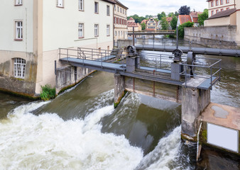 river Regnitz in Bamberg Germany