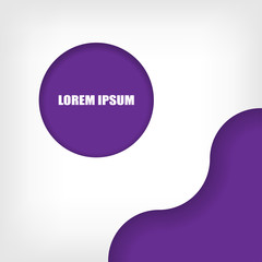 abstract 3D background, on purple background, vector illustration - Vector