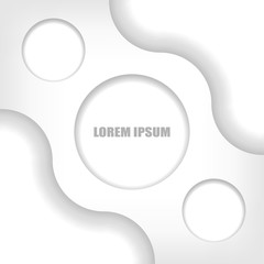 abstract 3D background, on white background, vector illustration - Vector