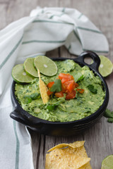 Homemade Guacamole with Lime 