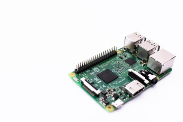 Computer scheme on a white background