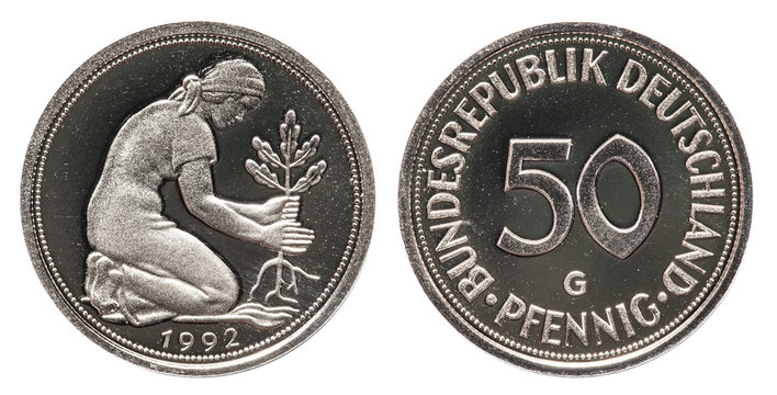 Bundesrepublik Deutschland 50 Pfennig 1992