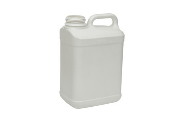 blank plastic white bottle