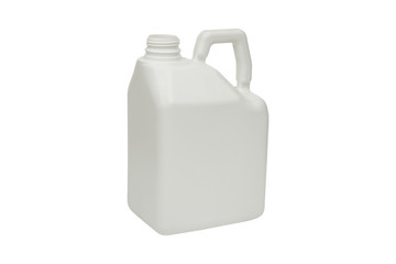 blank plastic white bottle