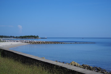 view of the sea and pier
