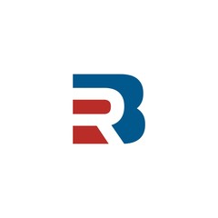 letter RB or BR logo vector - obrazy, fototapety, plakaty