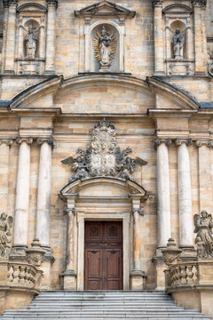 church building fasade in Bamberg Bavaria Germany