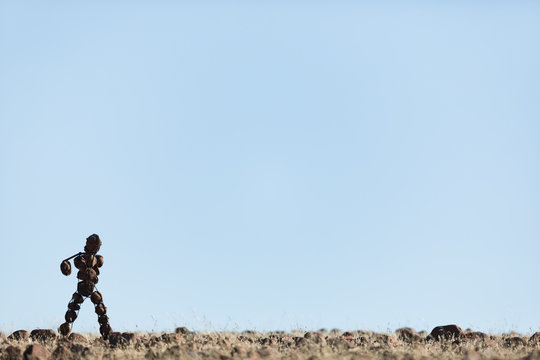 Lone stone man