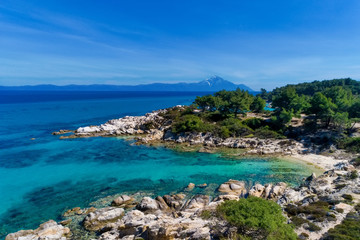 Kavourotrypes or Orange is a small paradise of small beaches located between Armenistis and Platanitsi in Sithonia, Chalkidiki, Greece