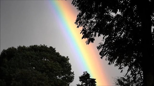 rainbow landscape in the nature
