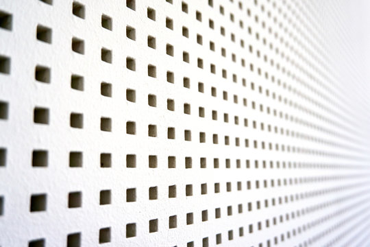 square perforated sound barrier