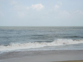 Indian ocean coast, Arabian sea in Kochi, Kerala, India