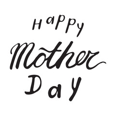 Holiday Greetings On Mother's Day. Vector Greeting Card For Gift Tag Decor. Calligraphy Lettering Inscriptions. Happy Mother's Day