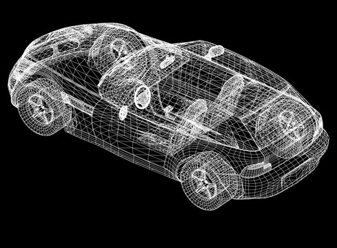 concept car blueprint 