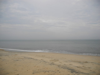 Fototapeta na wymiar Indian ocean coast Arabian sea in Kochi, Kerala, India