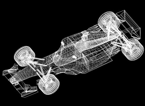 Sport Race Car Blueprint 