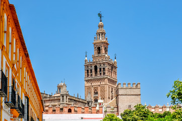 Giralda tower of Seville Cathedral, Spain