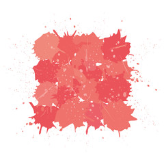 carré tâches living coral